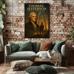Thomas Jefferson And The Gateway Arch Poster