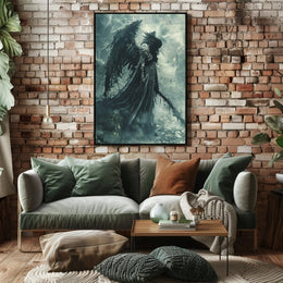 Dark Angel in Armor: Fantasy or Mythology Poster PosterGoat
