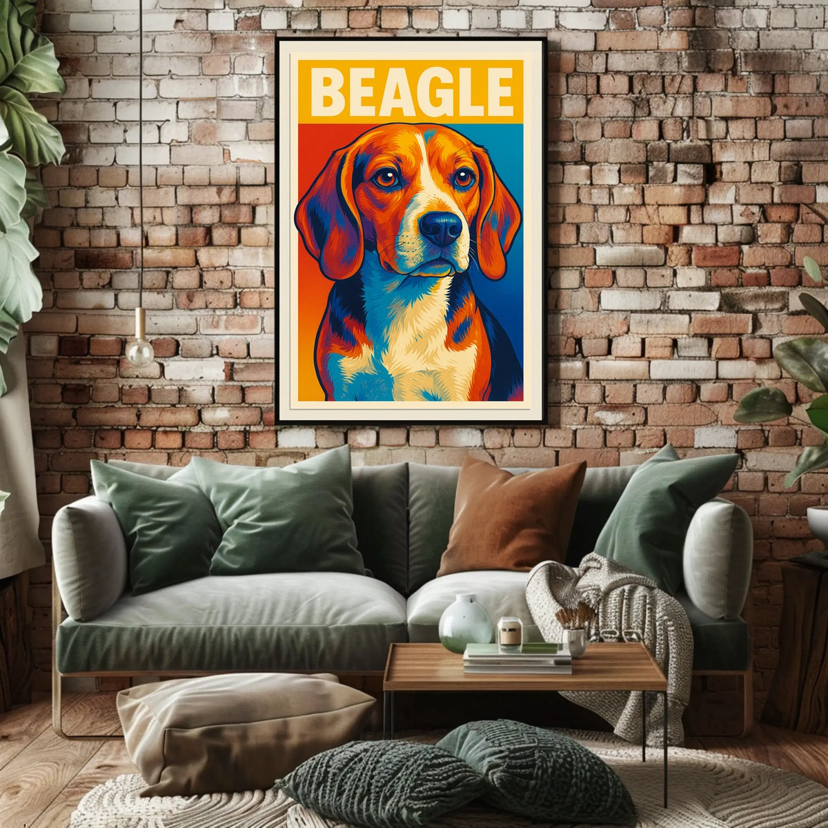Beagle Portrait Poster