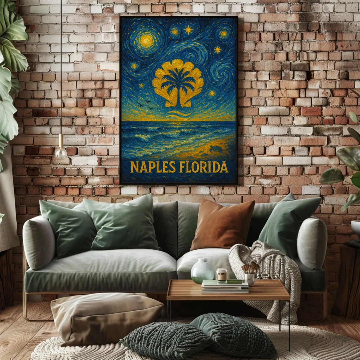 Naples Florida Starry Night Poster