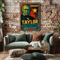 Zachary Taylor 12th President of the United States Graffiti Pop Art Poster