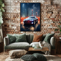 Futuristic Urban Drive Poster