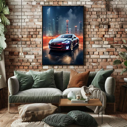 Futuristic Urban Drive Poster