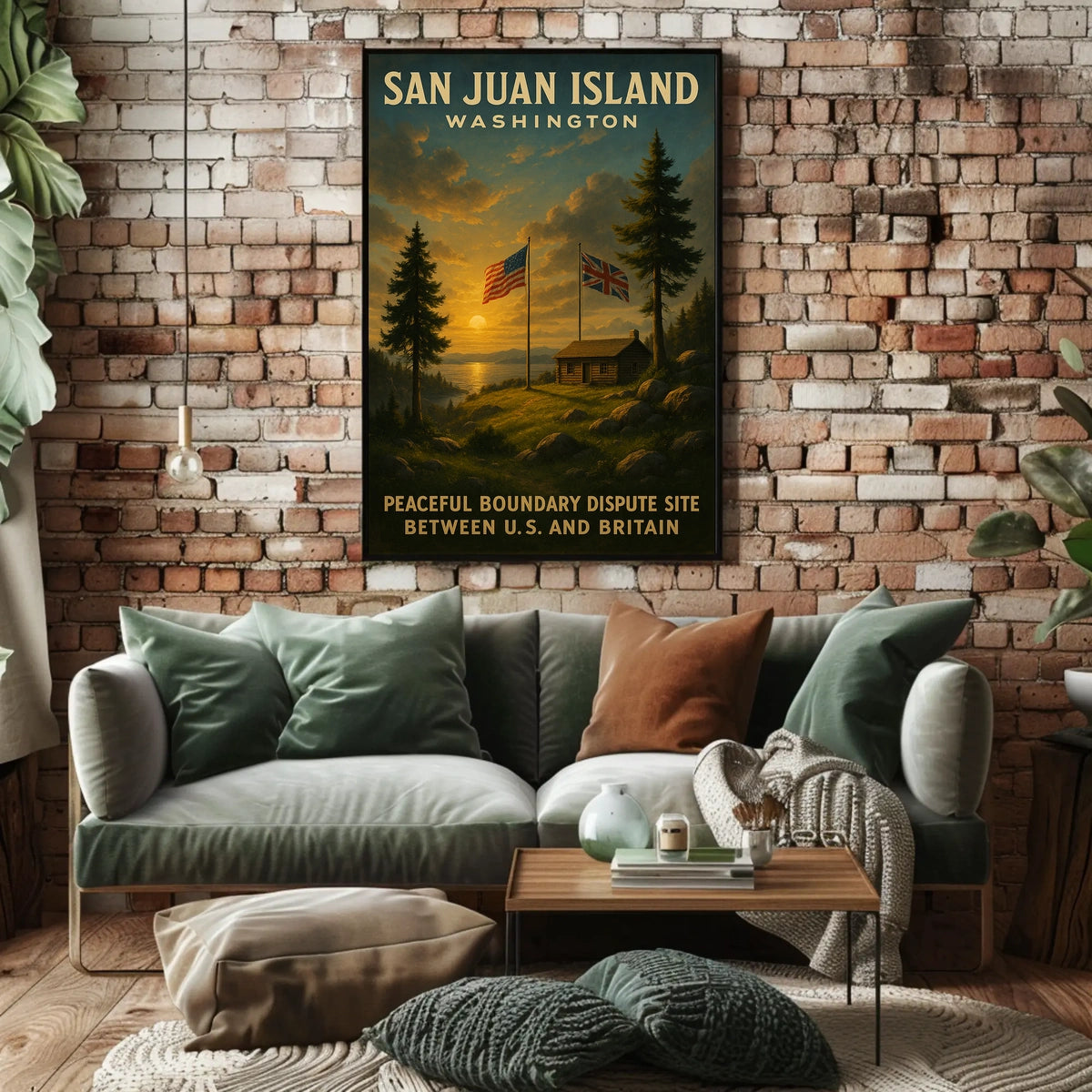 San Juan Island Peaceful Boundary Poster