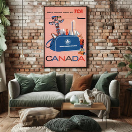 Vintage Trans-Canada Air Lines Travel Poster PosterGoat