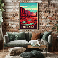 Nevada Desert Landscape Poster