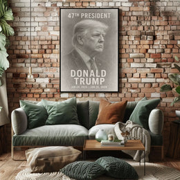 Legacy Leadership Donald Trump Portrait Realism Poster