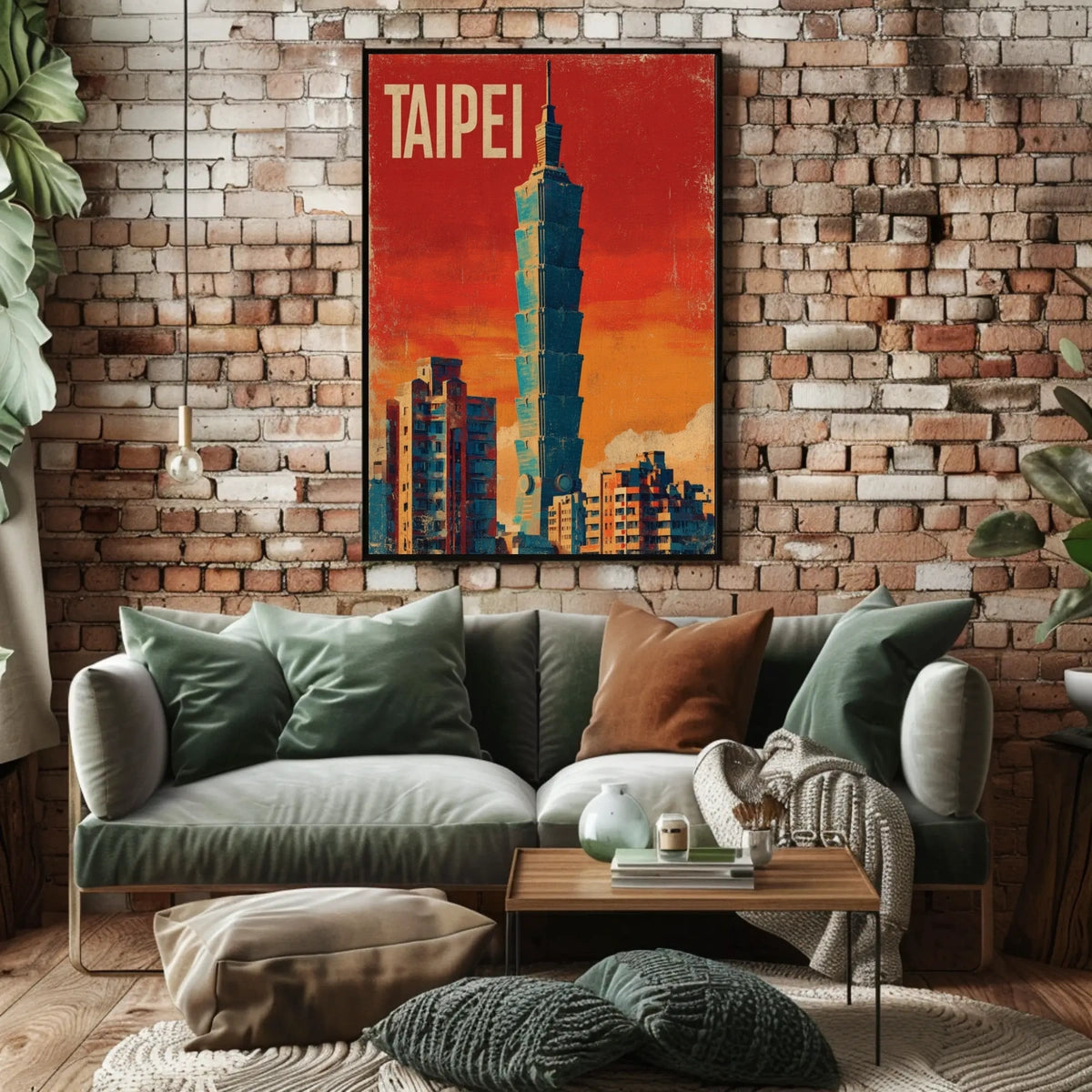 Taipei Skyline Poster