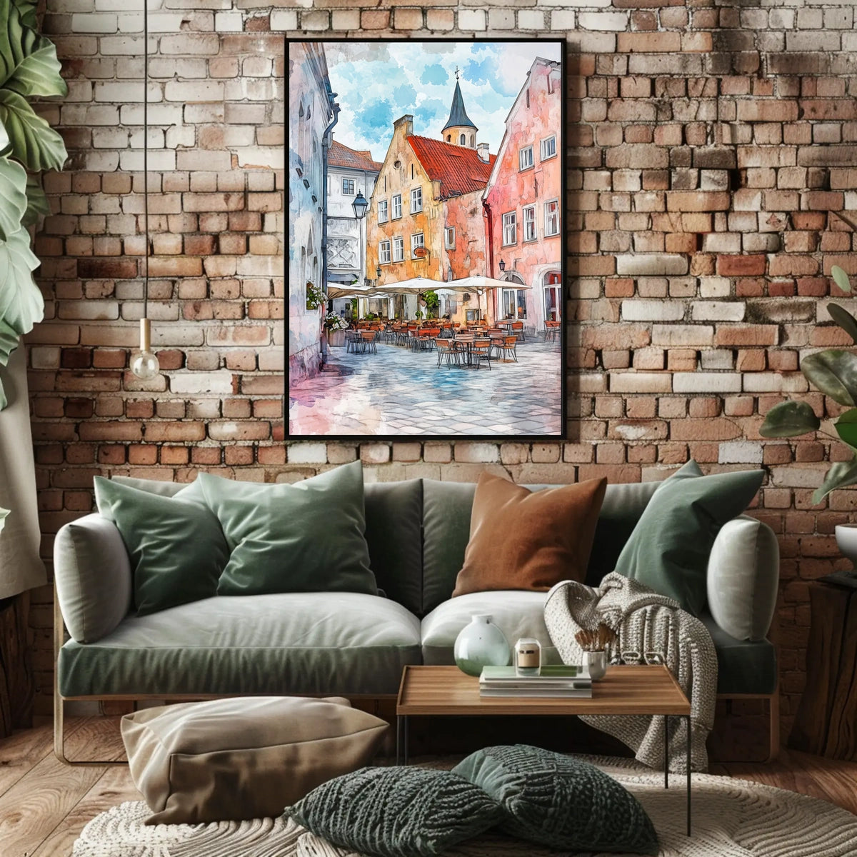 Estonia Tallinn Town Hall Square Poster