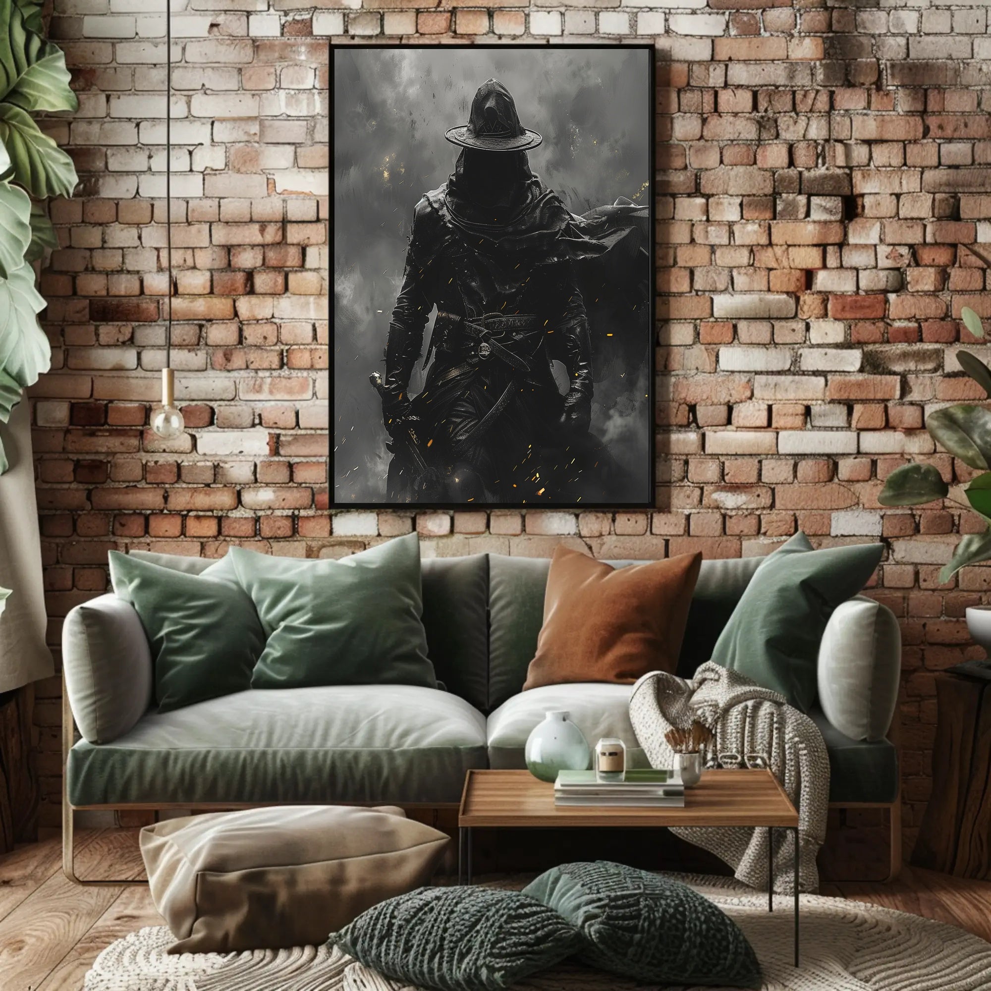 The Mysterious Wanderer Art Print Poster for Home Decor and Travel Enthusiasts PosterGoat