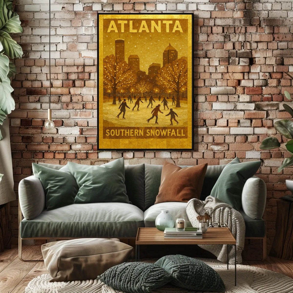 Atlanta Southern Snowfall Poster
