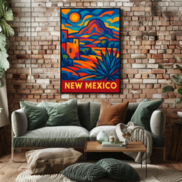 New Mexico Vibrant Landscapes Wanderlust Poster