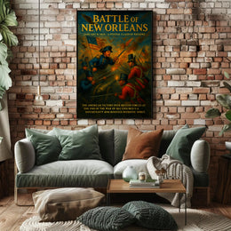 Battle Of New Orleans A Pivotal Clash Poster