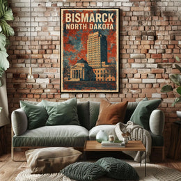 Bismarck, North Dakota Poster