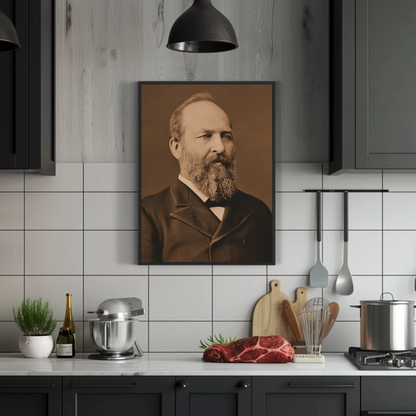 James Garfield 20th President Sepia Photo
