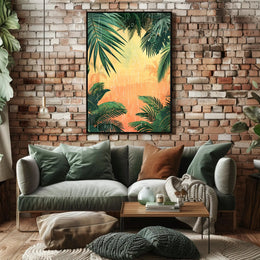Tropical Rainfall Art Print Poster for Home Decor and Travel Enthusiasts PosterGoat