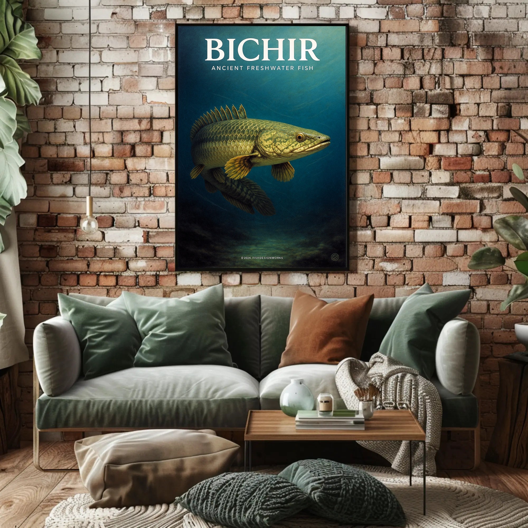 Bichir Ancient Freshwater Fish Poster PosterGoat