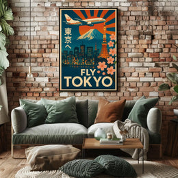 Tokyo Vintage Travel Advertisement Poster