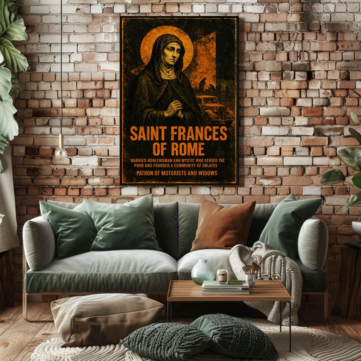 Saint Frances Of Rome Poster