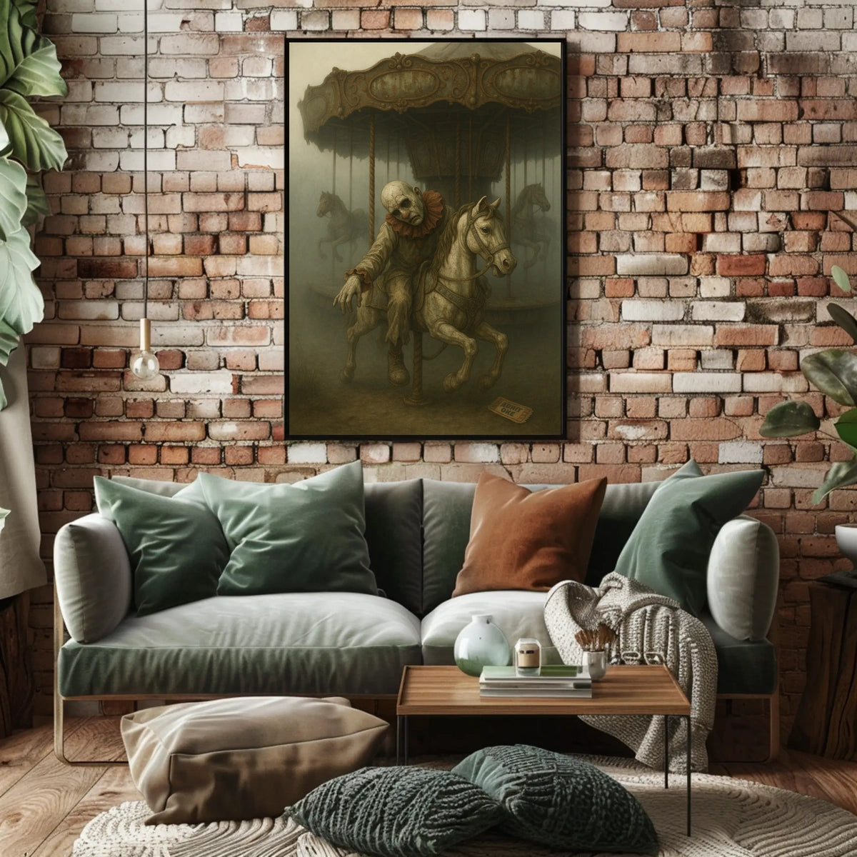 Eerie Carousel Poster
