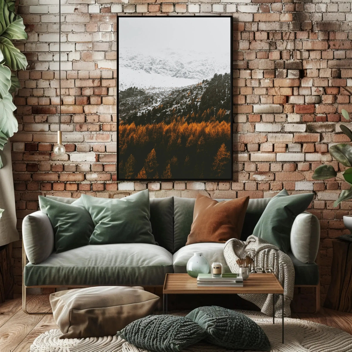 Serene Mountainous Landscape with Autumn Colors - National Park Poster