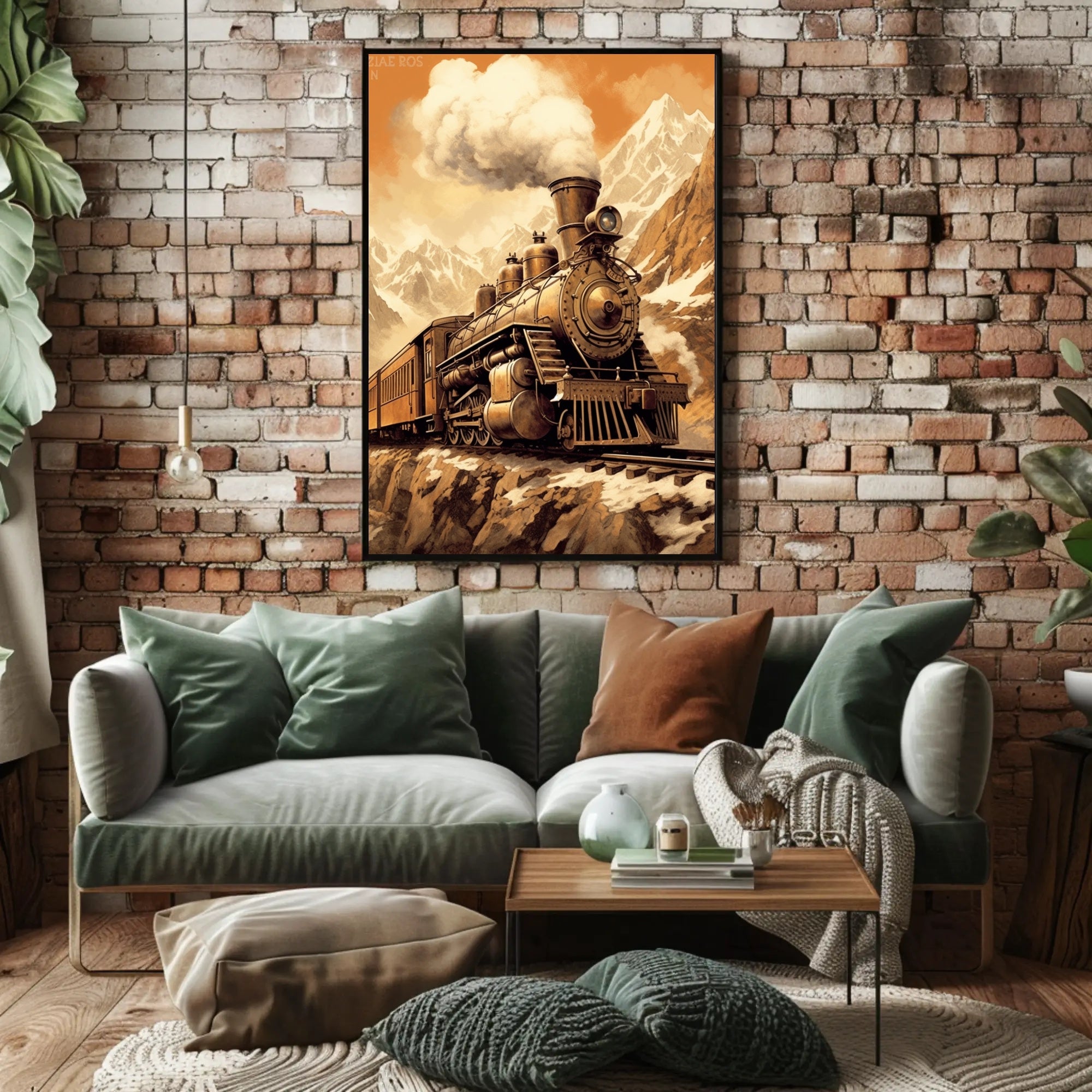 Majestic Steam Train Journey Poster