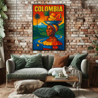 Vibrant Colombia Poster