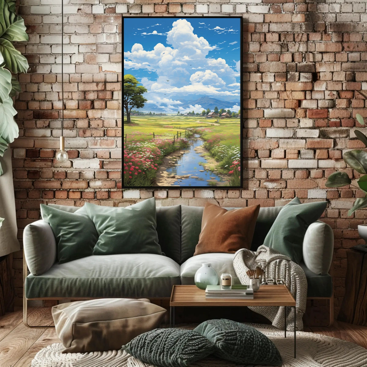 Serene Countryside Landscape Poster