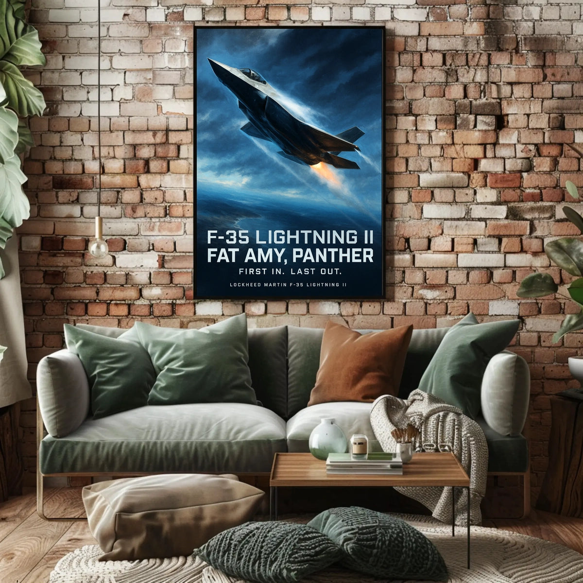 F-35 Lightning II First In, Last Out Poster