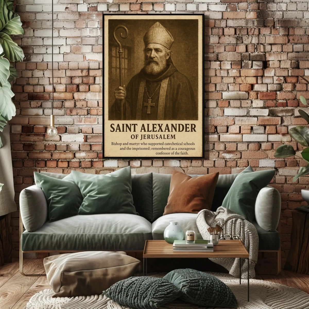 Saint Alexander Of Jerusalem Poster