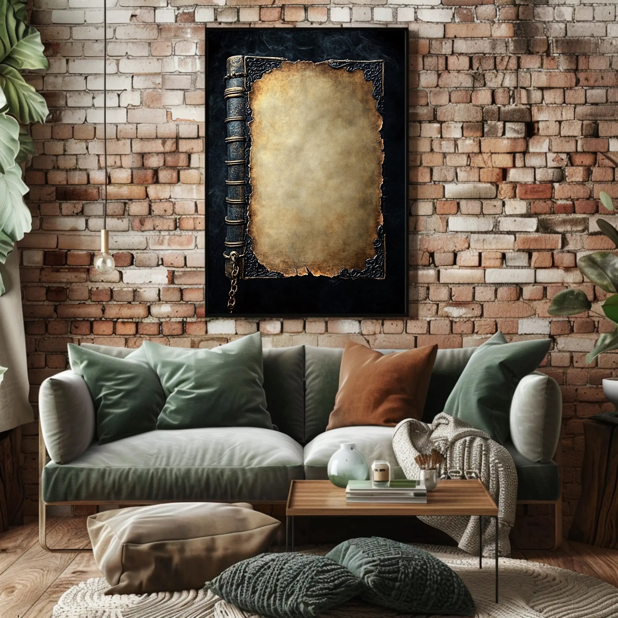 Antique Book Cover Design Poster