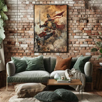 Vintage Nature Landscape Art Poster