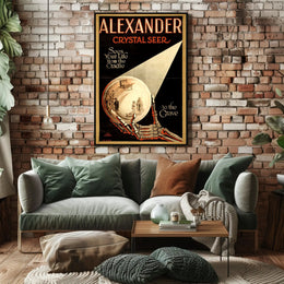 Mystical Crystal Seer Vintage Art Pop Culture Poster