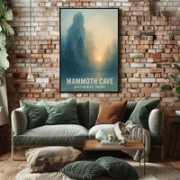 Mammoth Cave National Park Landscape Travel Art Print Poster