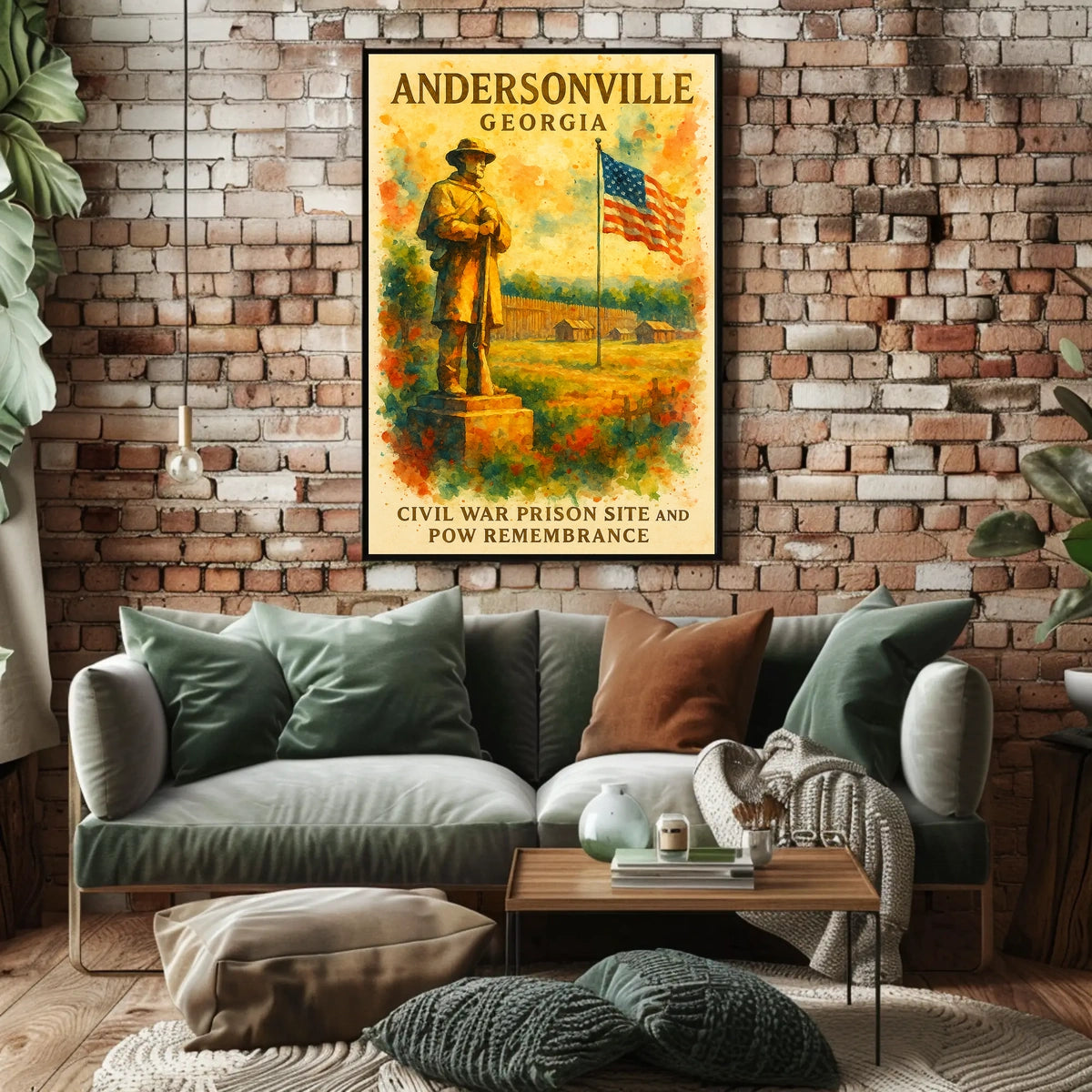 Andersonville Civil War Prison Remembrance Poster Print