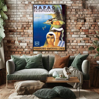 Hapag Mediterranean And Orient Cruises Poster