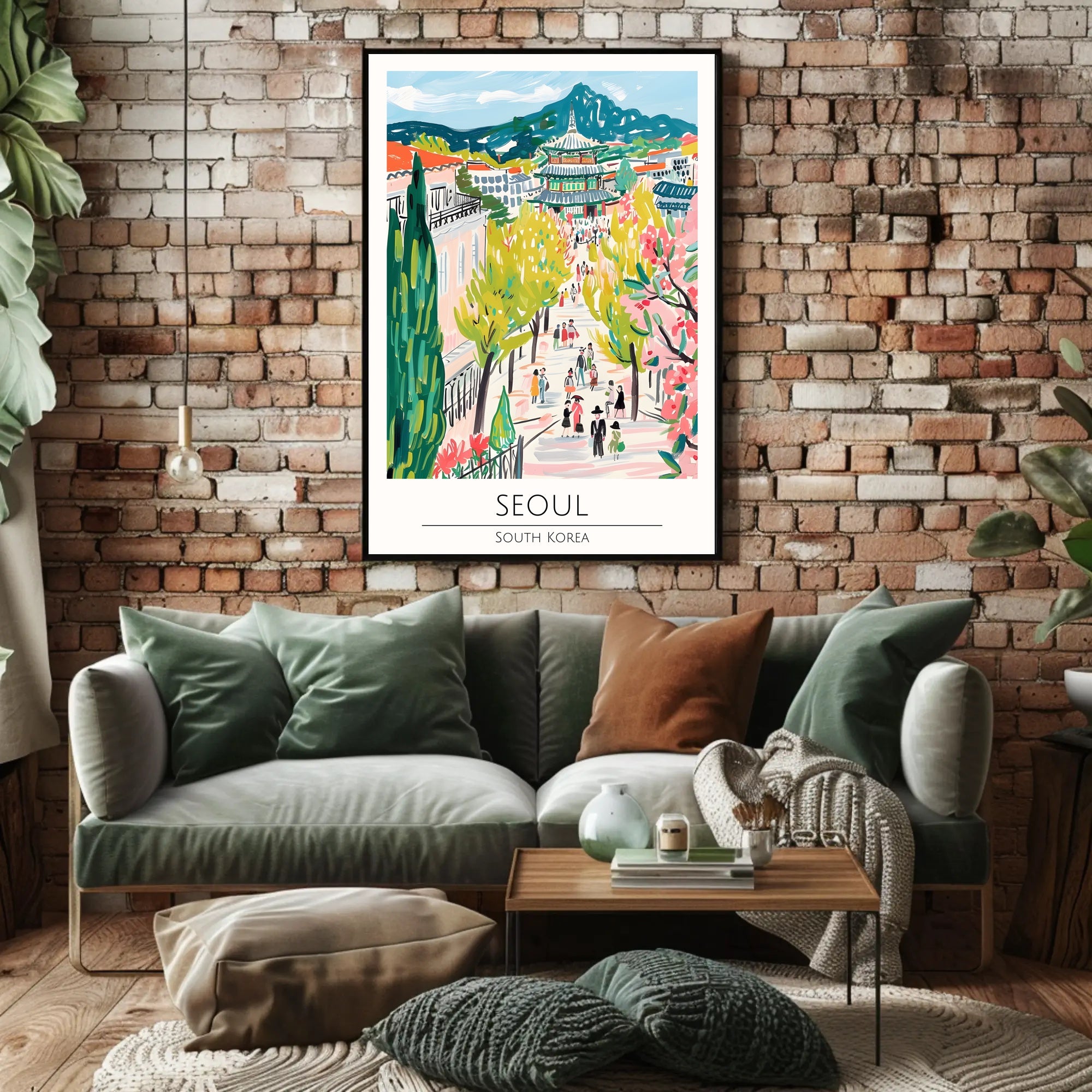 Vibrant Streets of Seoul Poster PosterGoat