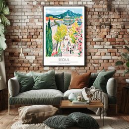 Vibrant Streets of Seoul Poster PosterGoat