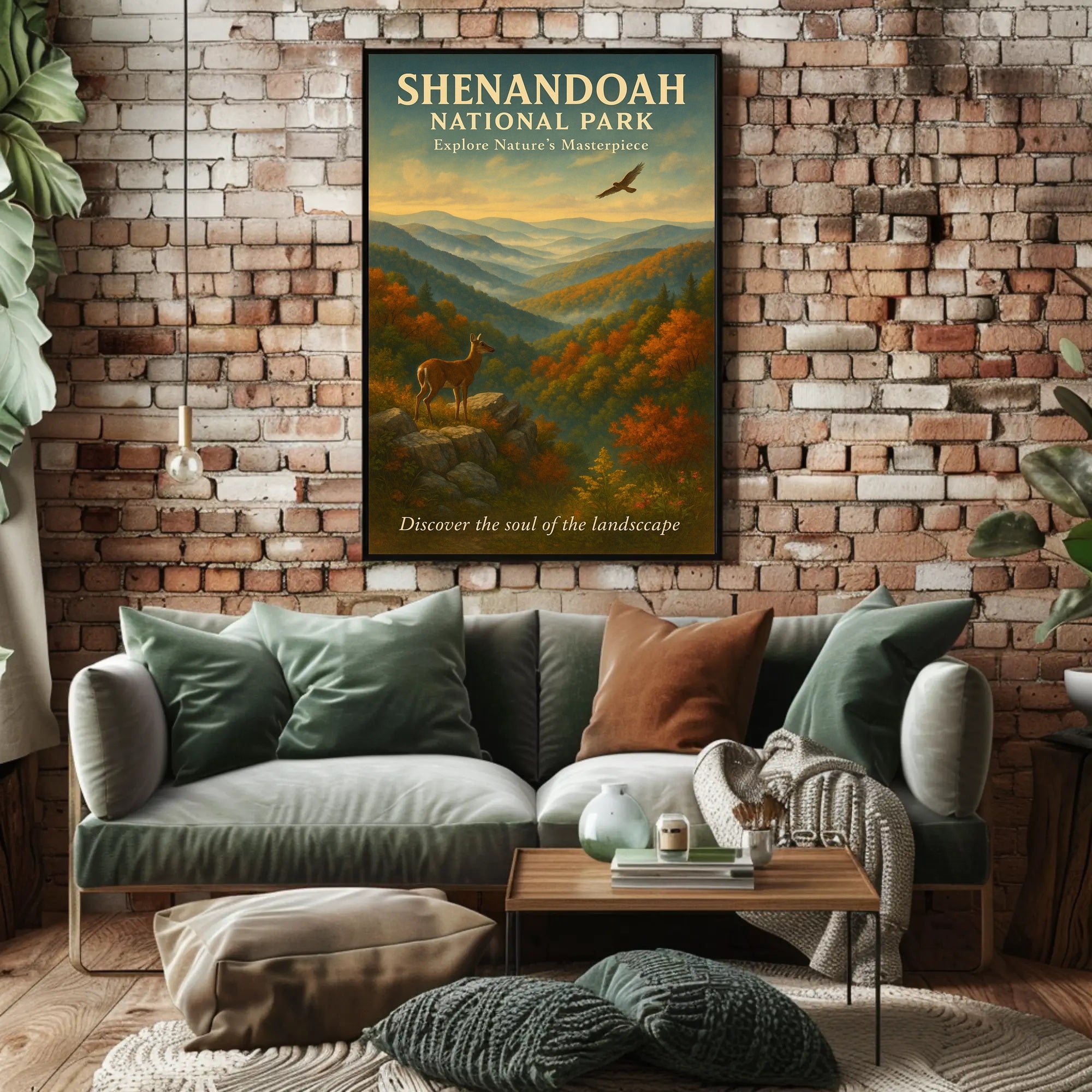 Shenandoah National Park Serene Autumn Scene National Park Poster