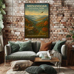 Shenandoah National Park Serene Autumn Scene National Park Poster