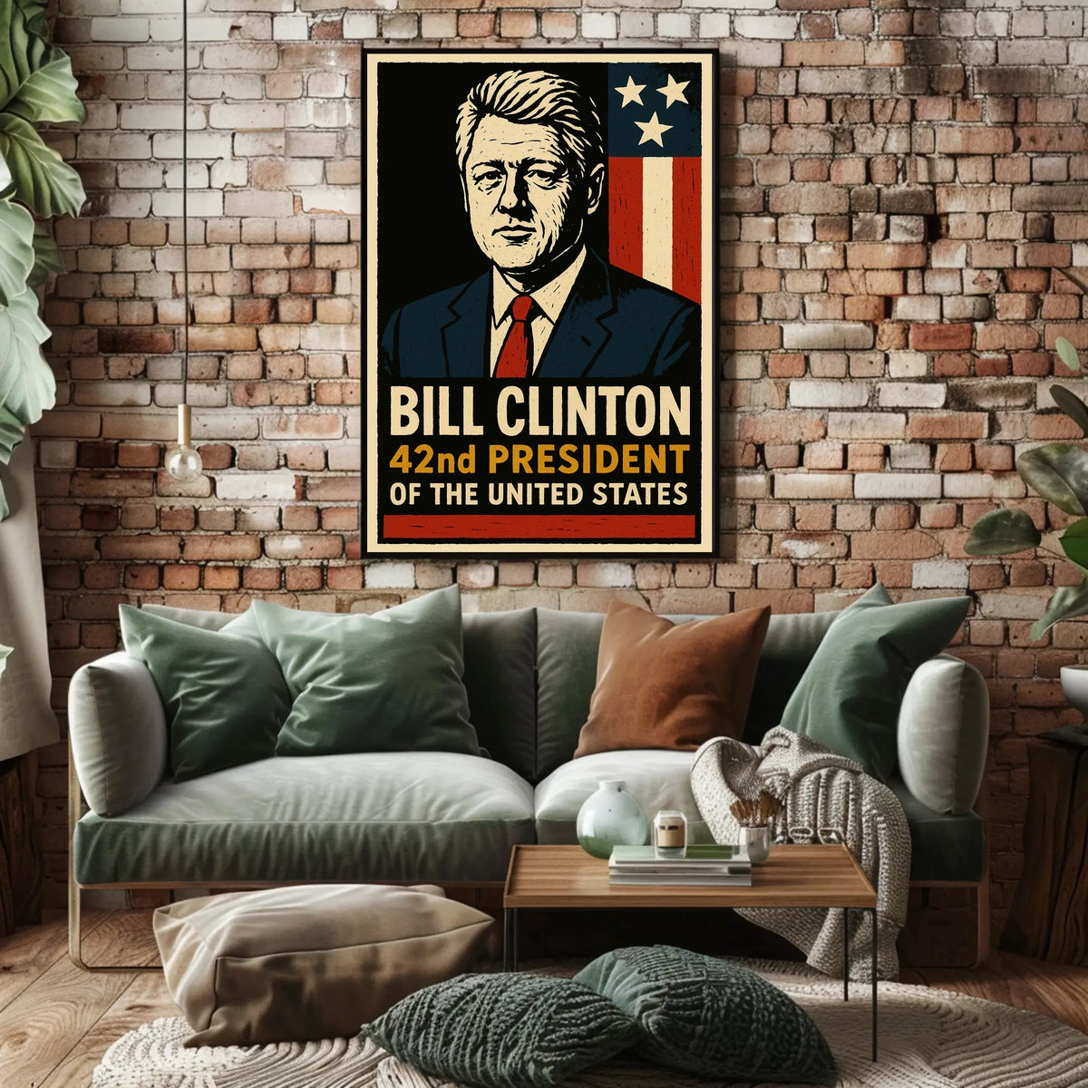 Bill Clinton 42nd President Poster