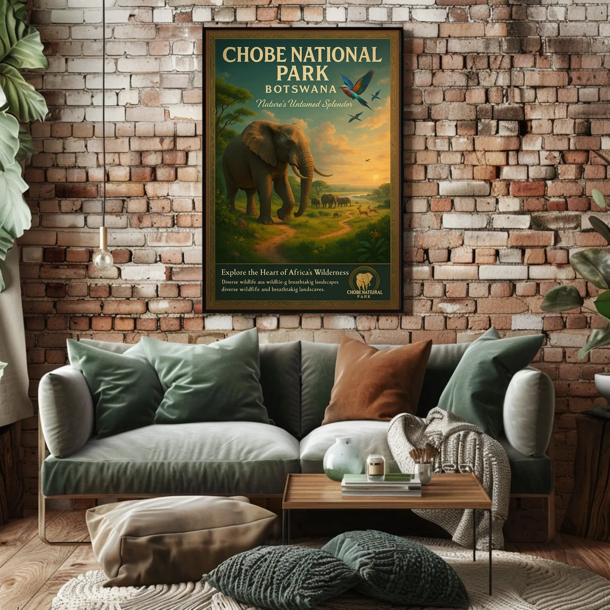Explore The Heart Of AfricaS Wilderness Poster