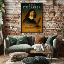 René Descartes Father Of Modern Poster