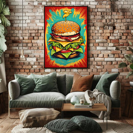 The Ultimate Burger Explosion Poster PosterGoat