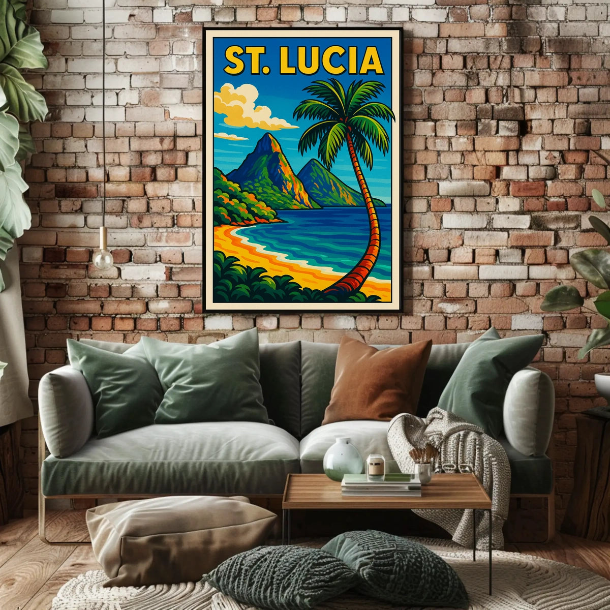 St. Lucia Paradise Poster