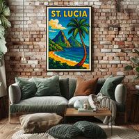 St. Lucia Paradise Poster