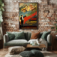 Magic Illusionist Vanishing Car Vintage Show Poster