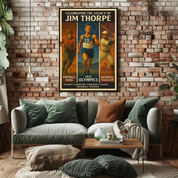 Celebrating the Legacy of Jim Thorpe Poster PosterGoat