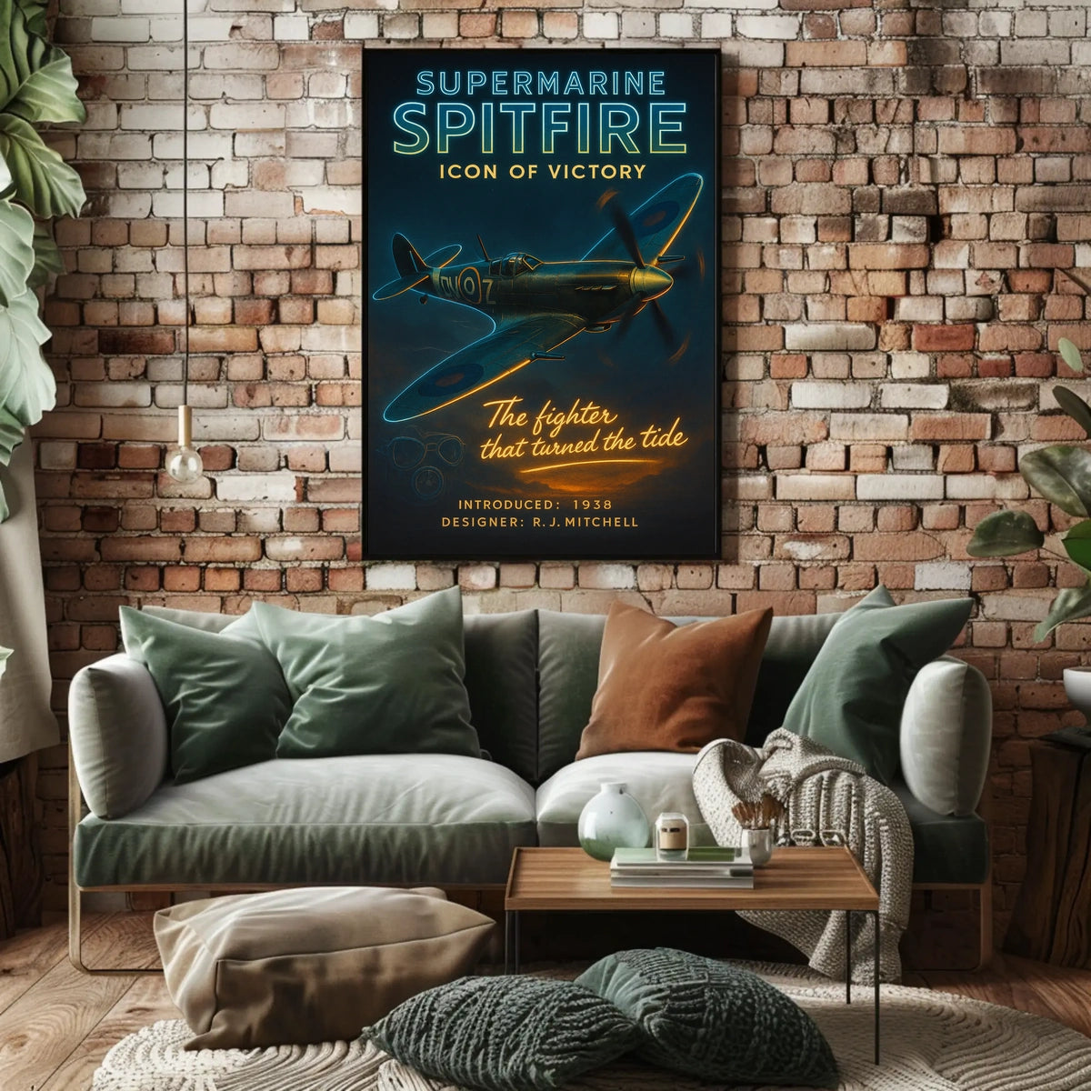 Supermarine Spitfire Icon of Victory Poster