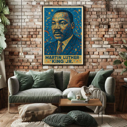 Martin Luther King Jr. Mosaic Poster